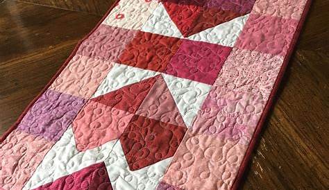 Quilted Valentine Table Runner Patterns Be My S
