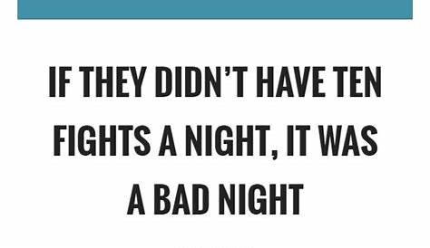 Quotes About Bad Night Sayings Picture