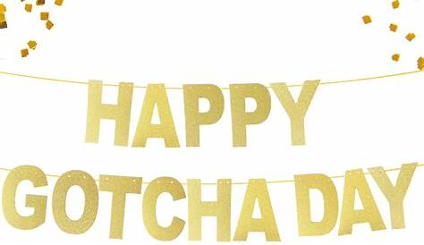 Happy Gotcha Day Banner, Adoption Banner, Gotcha Day Decor, Gotcha Day
