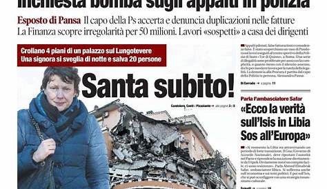 Prima pagina «Il Tempo» | Giornali.it