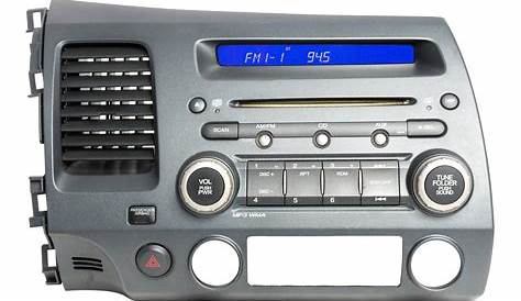 2006 Honda Civic Radio or CD Player AMFMAUXSingle CD Radio with Face