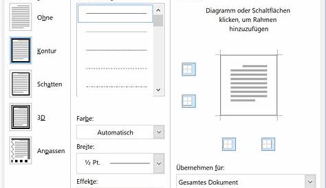 In Word Rahmen um Seiten, Text und Bilder ziehen | Tippscout.de