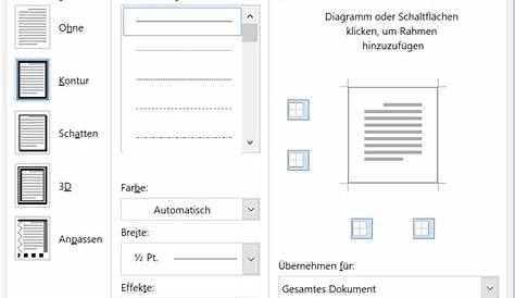 In Word Rahmen um Seiten, Text und Bilder ziehen | Tippscout.de