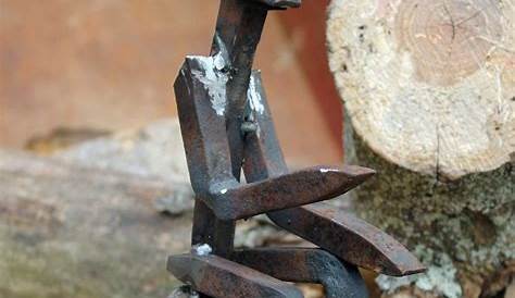 Railroad Spike Art Typical Knife Bottle Opener And