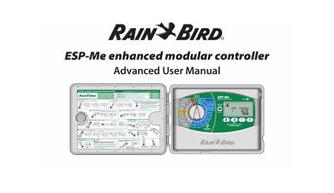 Rain Bird ESP4 Controller Installation, programming, & user manual PDF