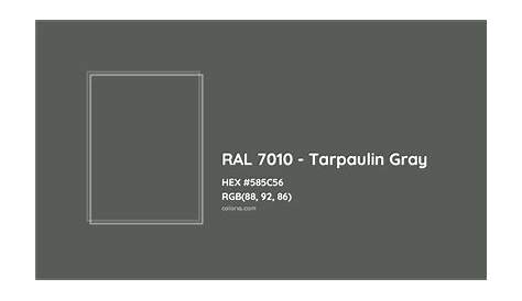 RAL Tarpaulin grey [RAL 7010] Color in RAL Classic chart