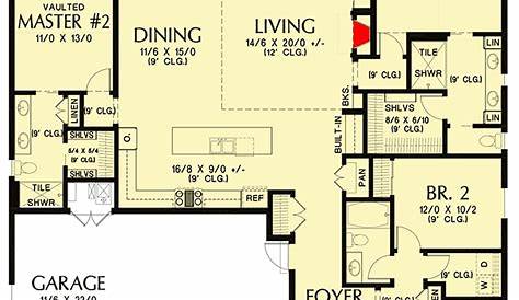 Ranch Style House Plans with 2 Master Suites | plougonver.com