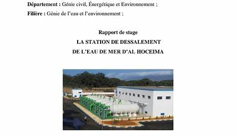 SOLUTION: Rapport de stage dessalement 12 - Studypool
