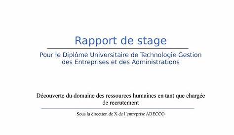 Exemple De Page De Garde D Un Rapport De Stage Exemple De Groupes