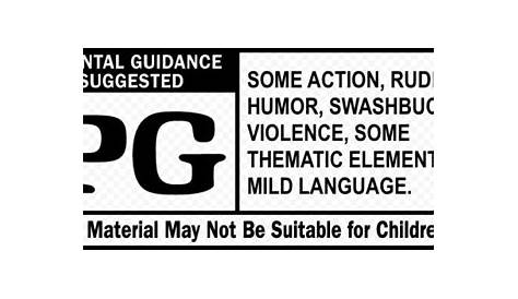 BBFC Ratings Badge PG - Exminster Film Club