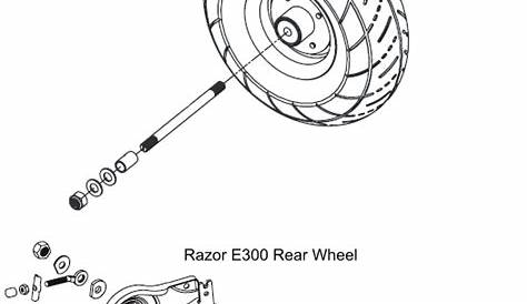 Razor e300 36+ rear wheel install by wildscooterparts.com - YouTube