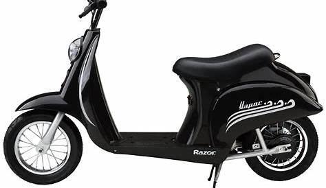 Razor Pocket Mod Vapor Electric Scooter (Black) & Youth Sport Helmet