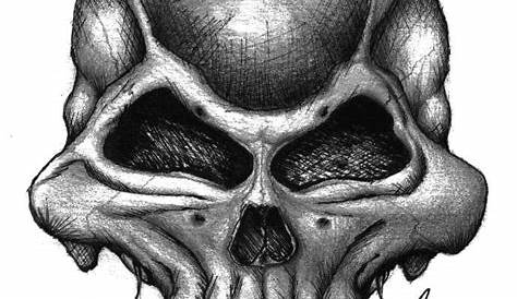 Pin by Anaid on My drawings | Cool skull drawings, Badass drawings