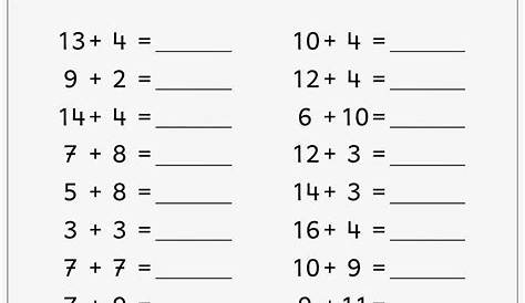 Klasse 2 Rechenblätter, Plus Aufgaben, Übungen, Aufgaben kostenlos