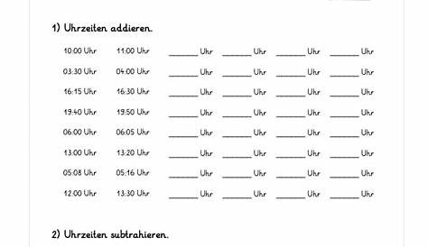 Rechnen mit Uhrzeiten | Mathematikunterricht, Rechnen, Uhrzeiten