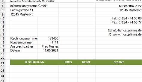 Rechnungsvorlage in Excel: Vorteile dieser Lösung