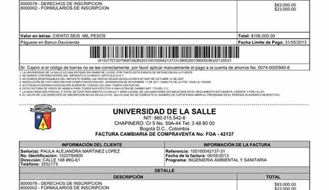 RECIBO DE PAGO DE PRE-INSCRIPCION ENERO – ABRIL 2017 FACULTAD