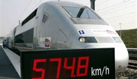 Record de vitesse: TGV à 574.8 km/h - YouTube