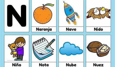 Palabras con Ñ para niños con imágenes para imprimir | Material para