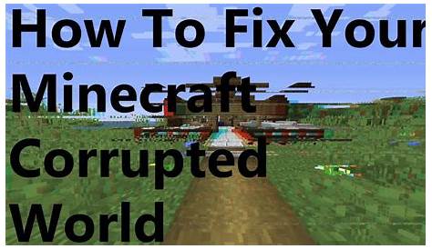 Recover Corrupted Minecraft World Ps4