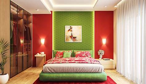 Red And Green Bedroom Decor