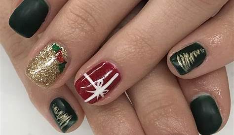Red And Green Christmas Nails Ideas