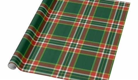 Red And Green Plaid Wrapping Paper