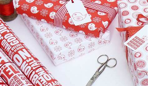 red and white assorted christmas wrapping paper set by allihopa