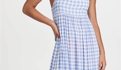 Blue Gingham Midi Dress - Straight A Style | Gingham outfit, Ladylike