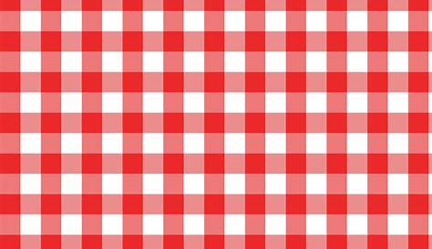 Red and White Gingham Tablecloth Vintage Checkered Red and