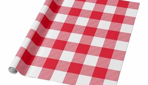 Red Gingham Premium Wrapping Paper | Etsy | Red gingham, Gingham