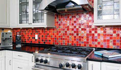 Red Backsplash Kitchen Glass Color Stove Exhaust Spotlight Switch