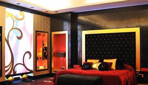 Red Black And Gold Bedroom Decor