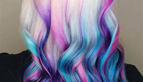 Red Blue Colored Hair Trendy Ombre Ideas Natural Dip Dye