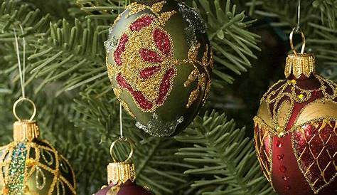 Red Elegant Christmas Tree Ornaments