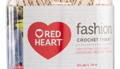 Red Heart Fashion Crochet Thread Black Size 3