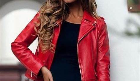 whattowearwitharedleatherjacket Jackets, Fashion, Leather jacket