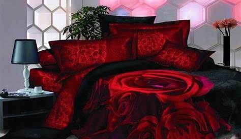 Red Rose Bedroom Decor