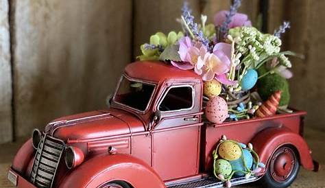 Red Truck Decor For Spring
