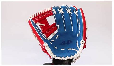 44 Pro Custom Baseball Glove Youth Rise Series 12" Red Royal Blue First