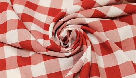 1/4" Red Gingham Fabric | Gingham fabric, Red gingham, Fabric