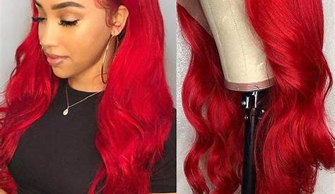 Red Long Medium Wavy Wigs | eBay