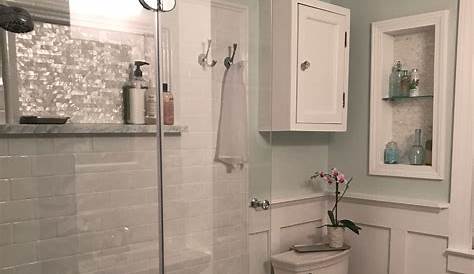 bathroom redo ideas. Low cost ways to renovate, using subway tiles and