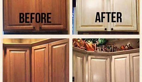 DIY oak kitchen cabinet redo | Interior Inspiration | Pinterest