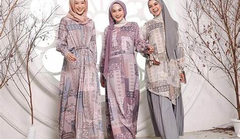 Jual Maudy Dress Kimono Satu Set Inner Outer Queenbee Fashion Muslim