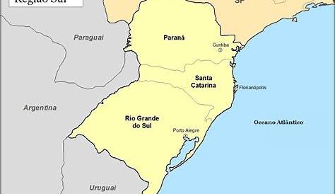 Map of Santa Catarina, Brazil | Santa catarina, Rio grande do sul, Map