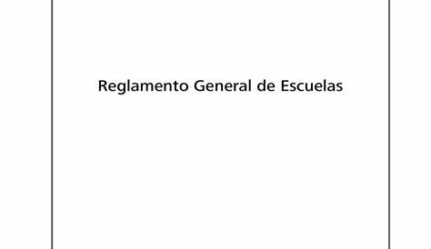 SECUNDARIA 79 "PRIMER GOBERNADOR": REGLAMENTO ESCOLAR