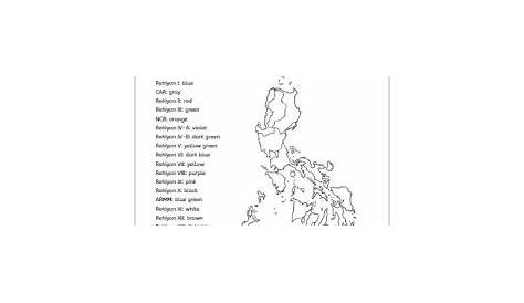 Mapang Pulitikal Ng Pilipinas-Worksheet
