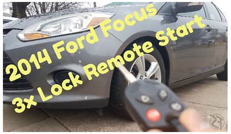 Remote Start For 2013 Ford Focus