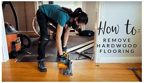 How to remove hardwood floors (nail down) YouTube